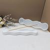 Flexible Silicone Incenses Stick Holder Base Mould Gypsum Mold for Handmade Crafts Plaster Home Decoration Making Mold