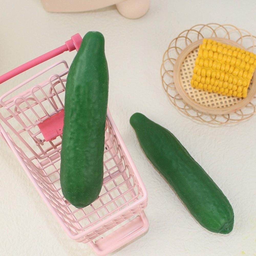 Super Soft Cucumber Squeeze Model Simulation Vegetable Pinch Slow Rebound Cucumber Photo Prop