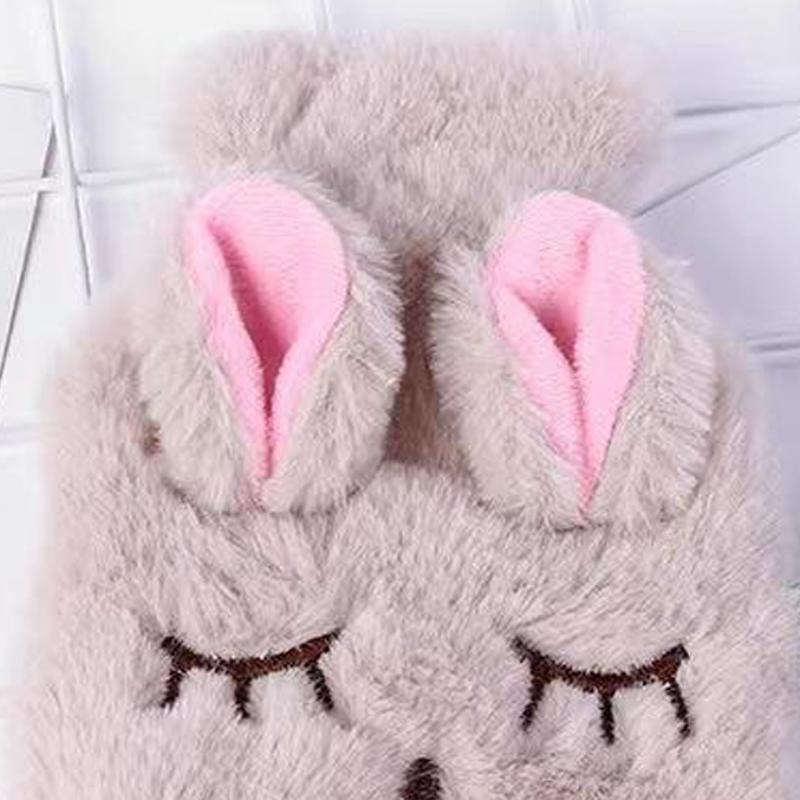 Cute Cartoon Water-Filled Warm Baby Winter Cold Protection Plush Water Bag