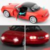 1/32 Mazda MX-5 Alloy Model Car Toy with Pullback,Removable Top,Blinking Lights with Sound and Bright Lights, Collectible Grade Gift for Kids (Red)