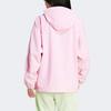 Adidas Originals Three-Stripe Logo Embellished Long Sleeve Jacket Soft Casual Daily Sports Outerwear Women Pink IR8098