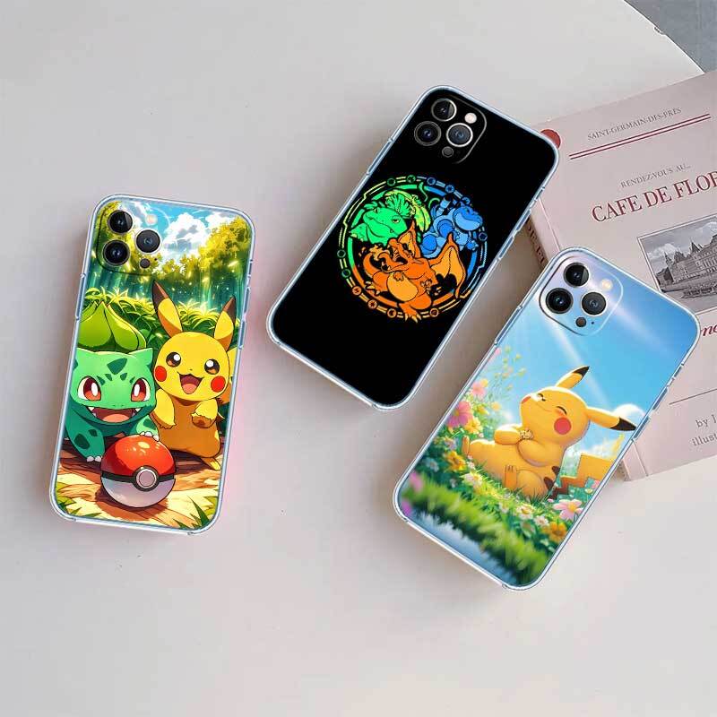 POKEMON Cartoon Phone Case for Motorola Edge 20 30 S30 40 50 Fusion Lite Plus Pro Ultra Neo One Action Zoom Hyper Power Macro Vision