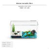Turtle Tank PET Material, DryWet Separation, Desktop Aquarium with Basking Platform White Upgrade