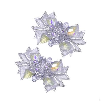 2 Stück Strass-Schuhdekorationen, Charms für High Heels, Hochzeitskleidung