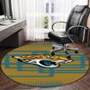 Jaguars Team Spirit Round Rug for Livingroom,Bedroom, Palyroom, Chair Rug, Area rug, Circle Carpet, Large Size Fan Christmas gift