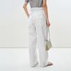 LESS 2025 Summer Cotton Blend Loose Straight-Leg Pants
