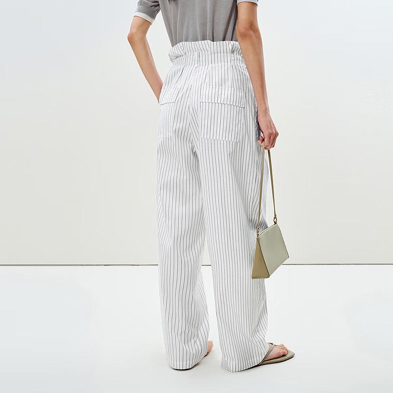 LESS 2025 Summer Cotton Blend Loose Straight-Leg Pants