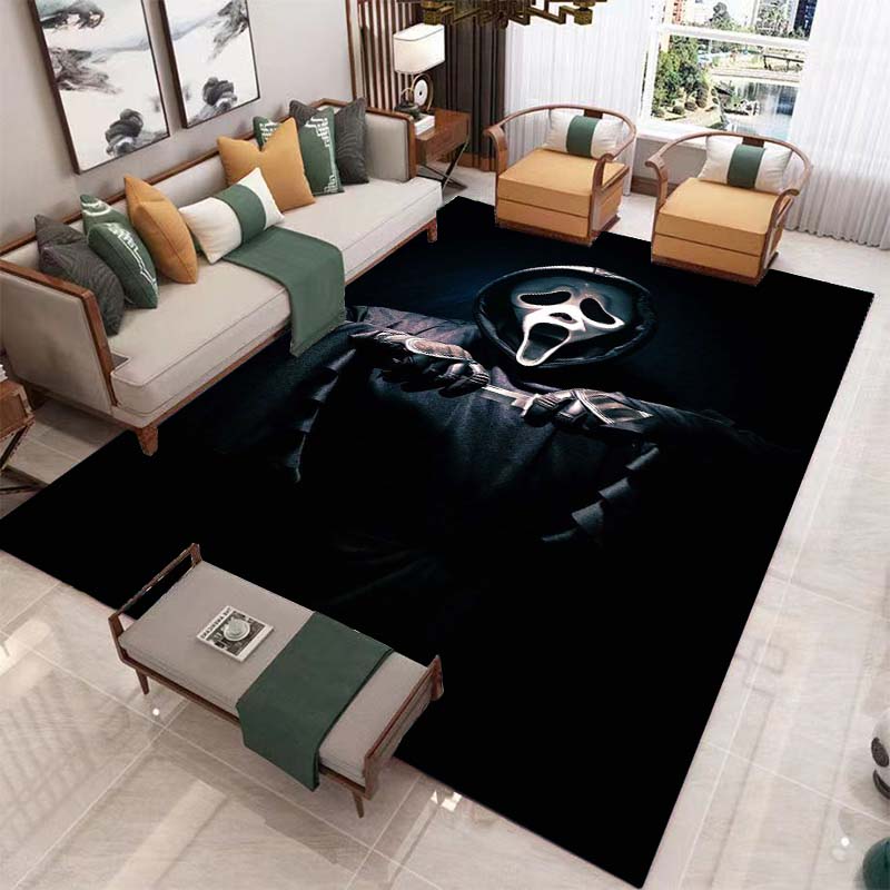 Horror Halloween Carpet for Living Room Home Decoration Sofa Coffee Table Area Rugs Mat Bathroom Non-slip Floor Mat