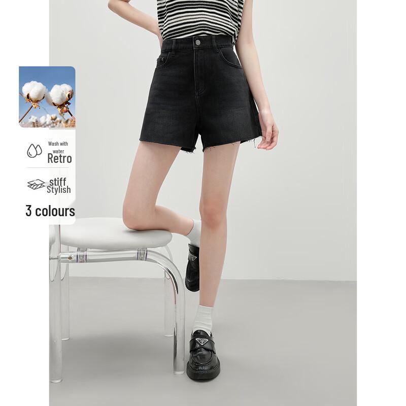 Женские американские ретро шорты из стираного денима XL