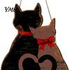 Welcome Sign for Front Door Wooden Hanging Door, Romantic Cat Couple Holiday Porch Pendant, Rustic Farmhouse Wall Decor Outdoor Entryway Decoration