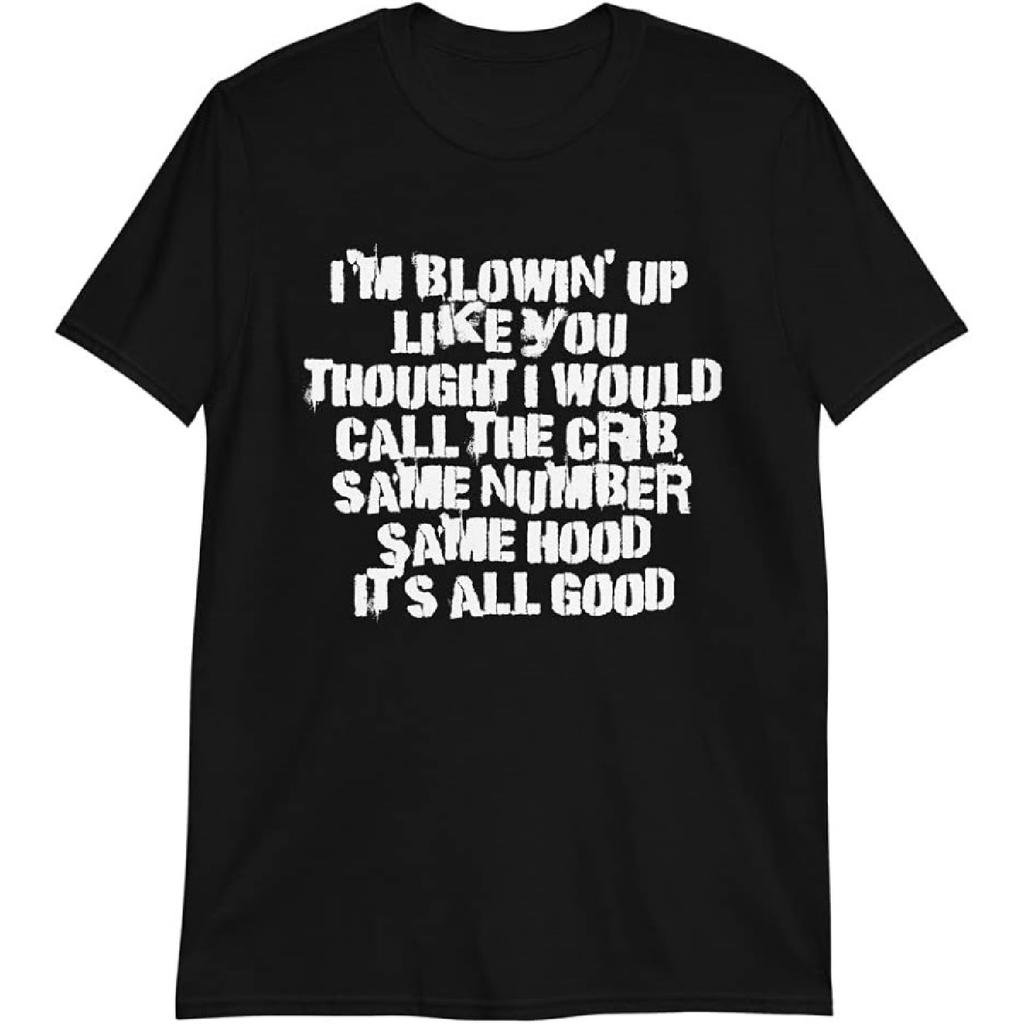 JG Infinite Call The Crib Same Number Same Hood Biggie 90s Rap Hip Hop Short-Sleeve Unisex T-Shirt Black