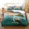 2023 World Turtles Turtle Island Bedding Set Cartoon Anime Three-piece Set Adult Kid Bedroom Duvetcover Sets 3D Kawaii Animal