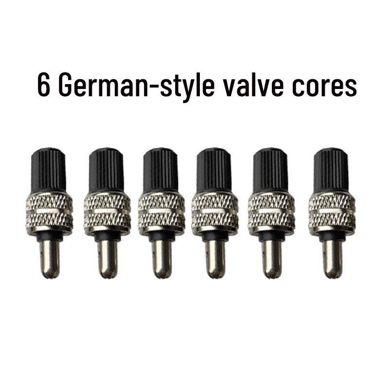 German-style Bicycle Valve Core Set - 16-Piece Copper Valve Stems