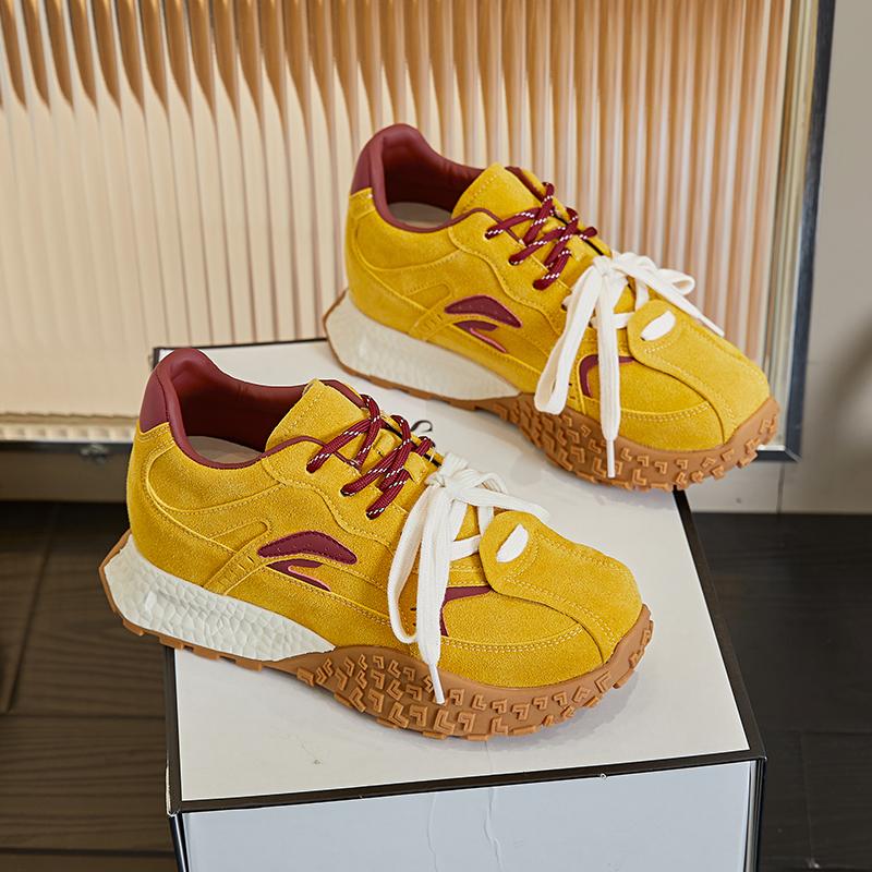 Fashion AIYUQI Women's Sneakers Shoes Invisible 2025 New Height-enhancing Shoes For Women Non-slip Flat Casual Female Shoes