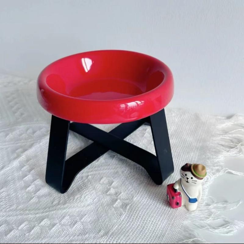 New Spine Protection Pet Bowl High Feet Neck Protection Cat Bowl With Stand Pet Food Bowl Pet Supplies