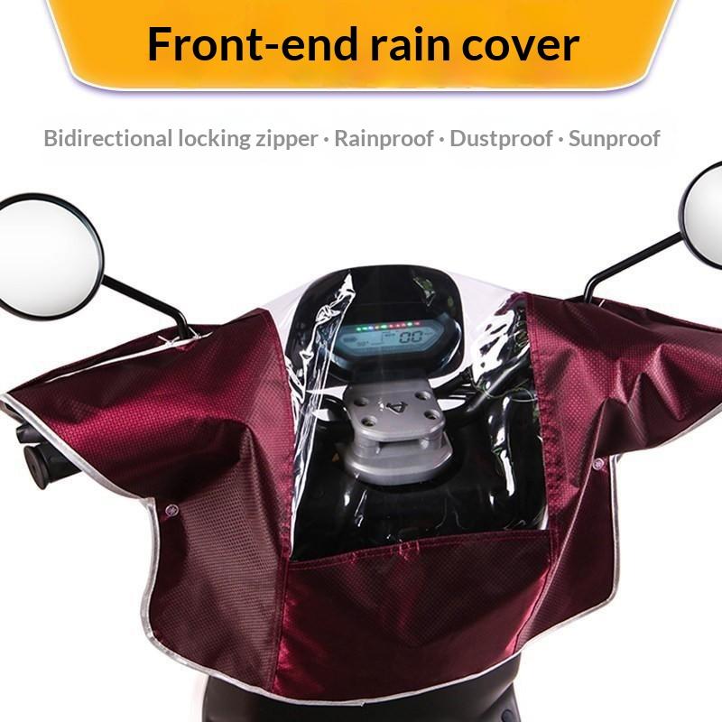 Electric Scooter Dashboard Rain Cover Waterproof Zipper Transparent Window Quick Installation for Scooter Riding Gear
