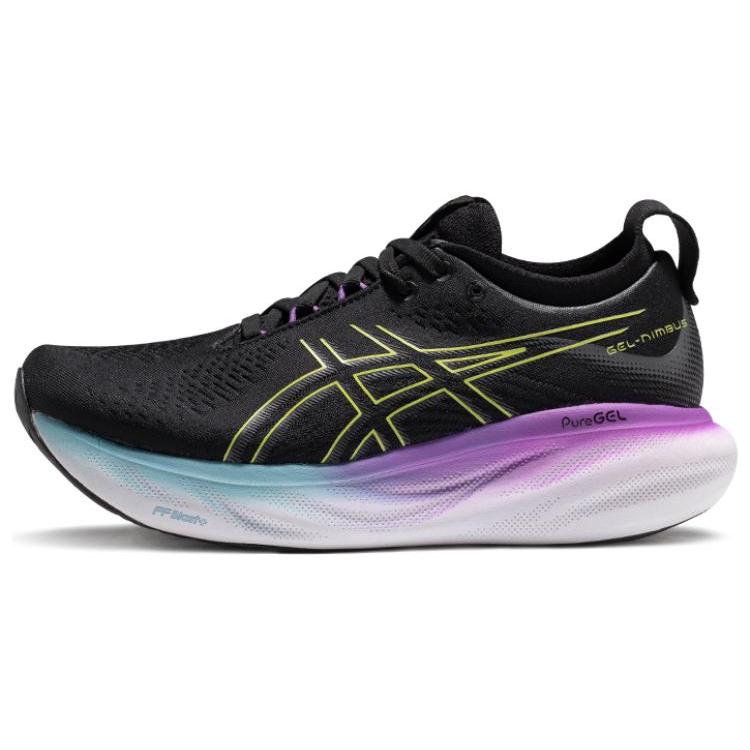 

new Asics GEL Nimbus 25 Black Glow Yellow Women s 37