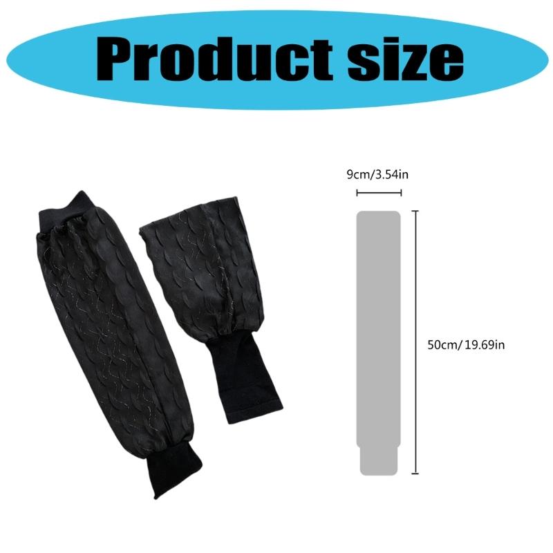 Women Fingerless Ice Silk Cooling Gloves Sunproof Arm Sleeves for Efficient Sun Protections and Everyday Use Armwear