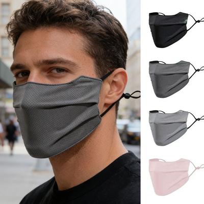 Ice Silk Sun Protection Face Mask, Breathable UV Face Cover, Washable Reusable Face Shield for Riding Running Outdoor Activities