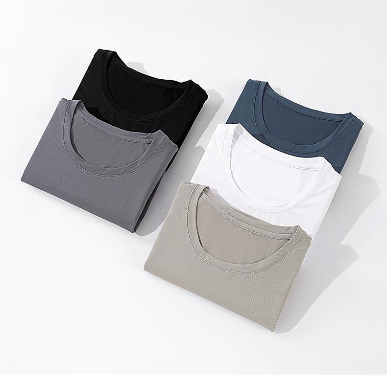 2026 Unisex Schnelltrocknendes Herren-T-Shirt - Frühling/Sommer, 180g, 10% Elasthan, Kurzarm