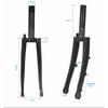 RIRO Folding Bicycle Fork For Brompton 16‘’ 355 1 1/4 1 3/8 Folding Bike Front Fork Carbon Fiber Bike Rigid Fork