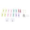 Hanging Stuffed Animal Storage Chain Space Saving Wall Toy Storage Decor with Clips and Hooks for Children S Room