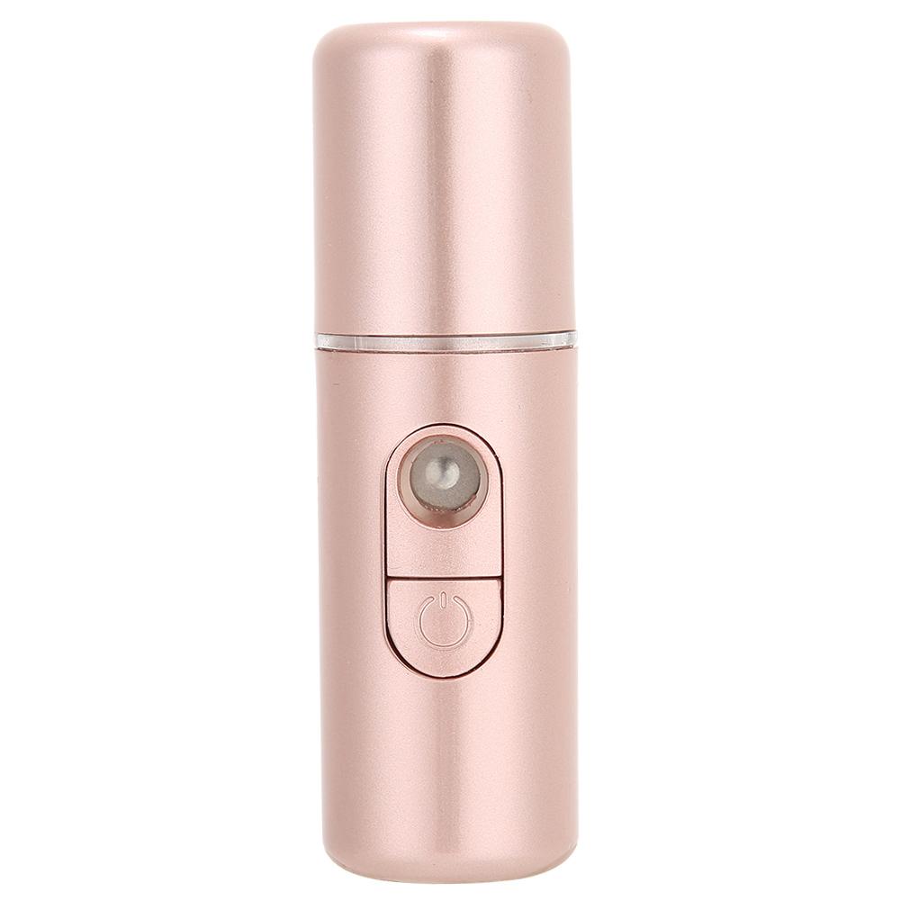 Nano Mist Sprayer Deep Hydrating Portable USB Face Humidifier SkinCare Beauty Tool(Rose Gold )