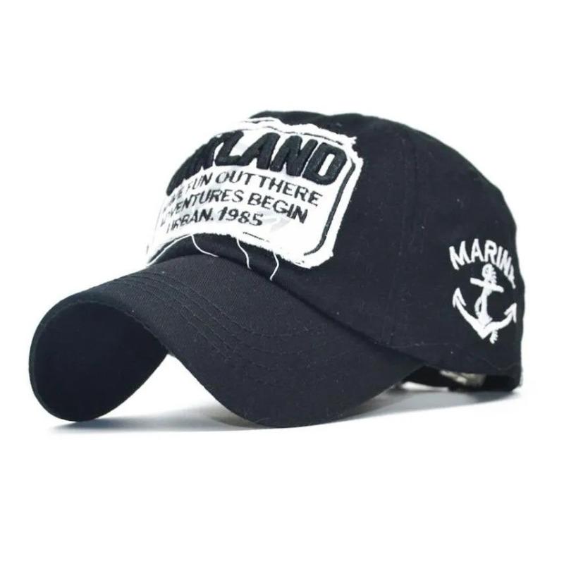 Unisex Washed Cotton Baseball Cap - Multi-Color Letter Embroidered Hat, Fashion Trendy Summer Sun Cap