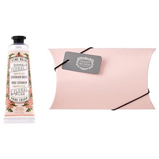 Panierdessens Hand Cream Box Gift Moisturizing Peony Scented Rose Geranium 30mL (Hand Skin Silk-like Texture Rose) Made France Wrapping