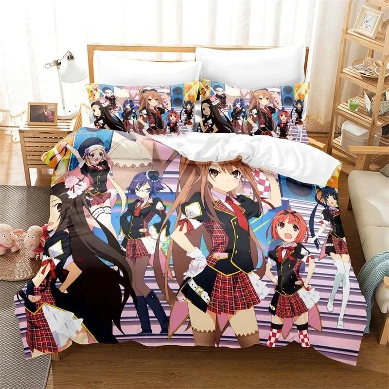 Anime Okami-san Bedding Set Boys Girls Twin Queen King Size Duvet Cover Pillowcase Bed Adult