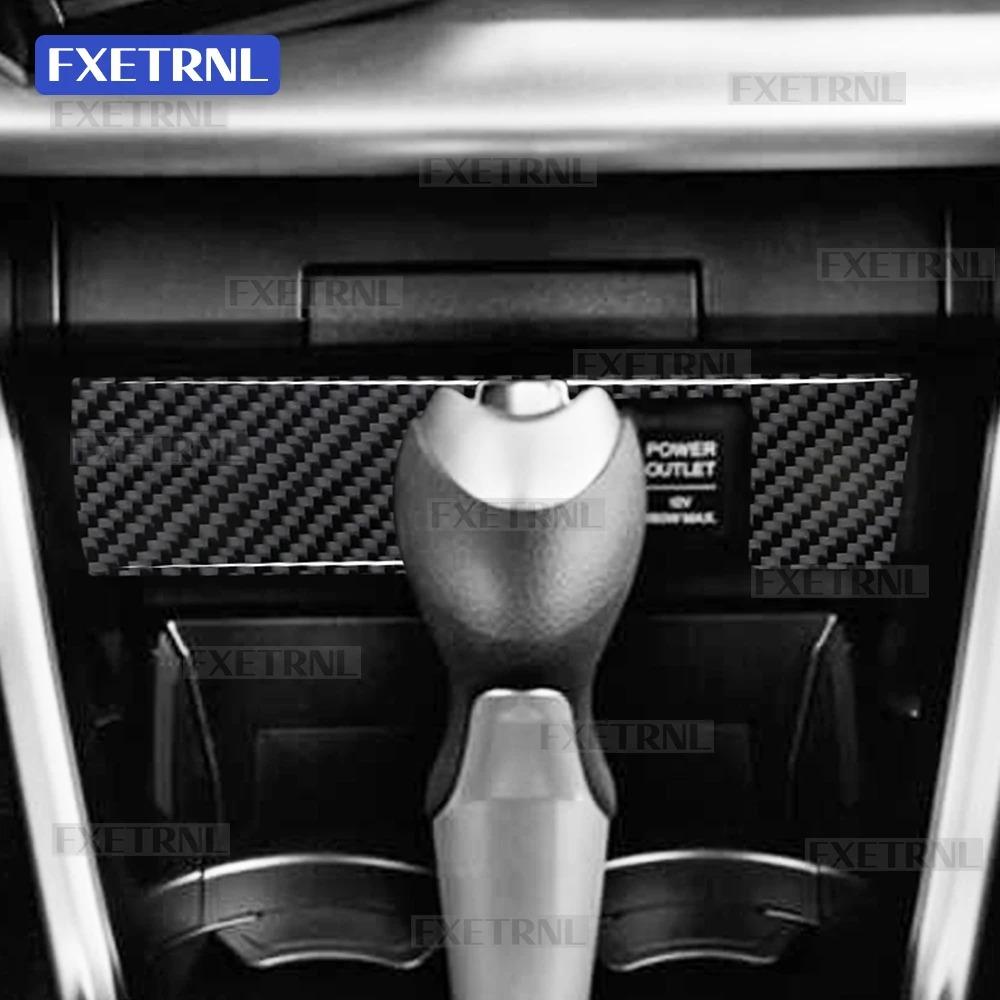 For Honda CRZ CR-Z ZF1 2010 2011 2012 2013 2014 2015 Real Soft Carbon Fiber Sticker LHD RHD Car Cigarette Lighter Panel Trim