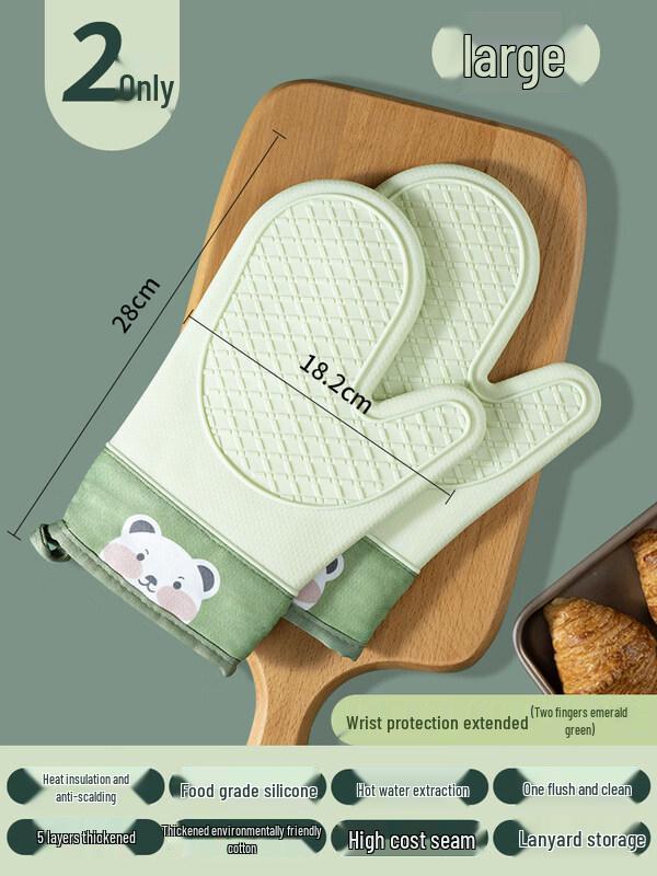 ZISIZ Heat Resistant Oven Mitt