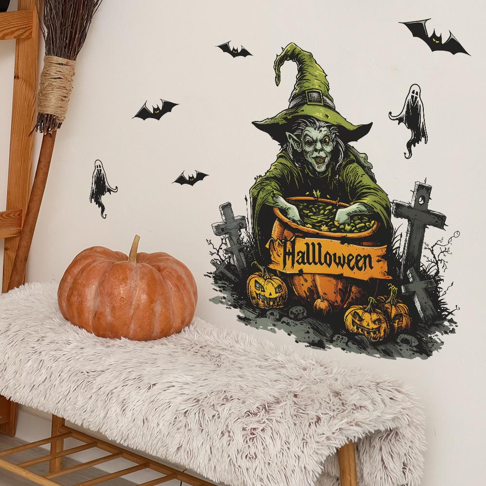 Halloween čarodějnice netopýr duch Ložnice Obývací pokoj Domácí dekorace dekorace na zeď samolepky
