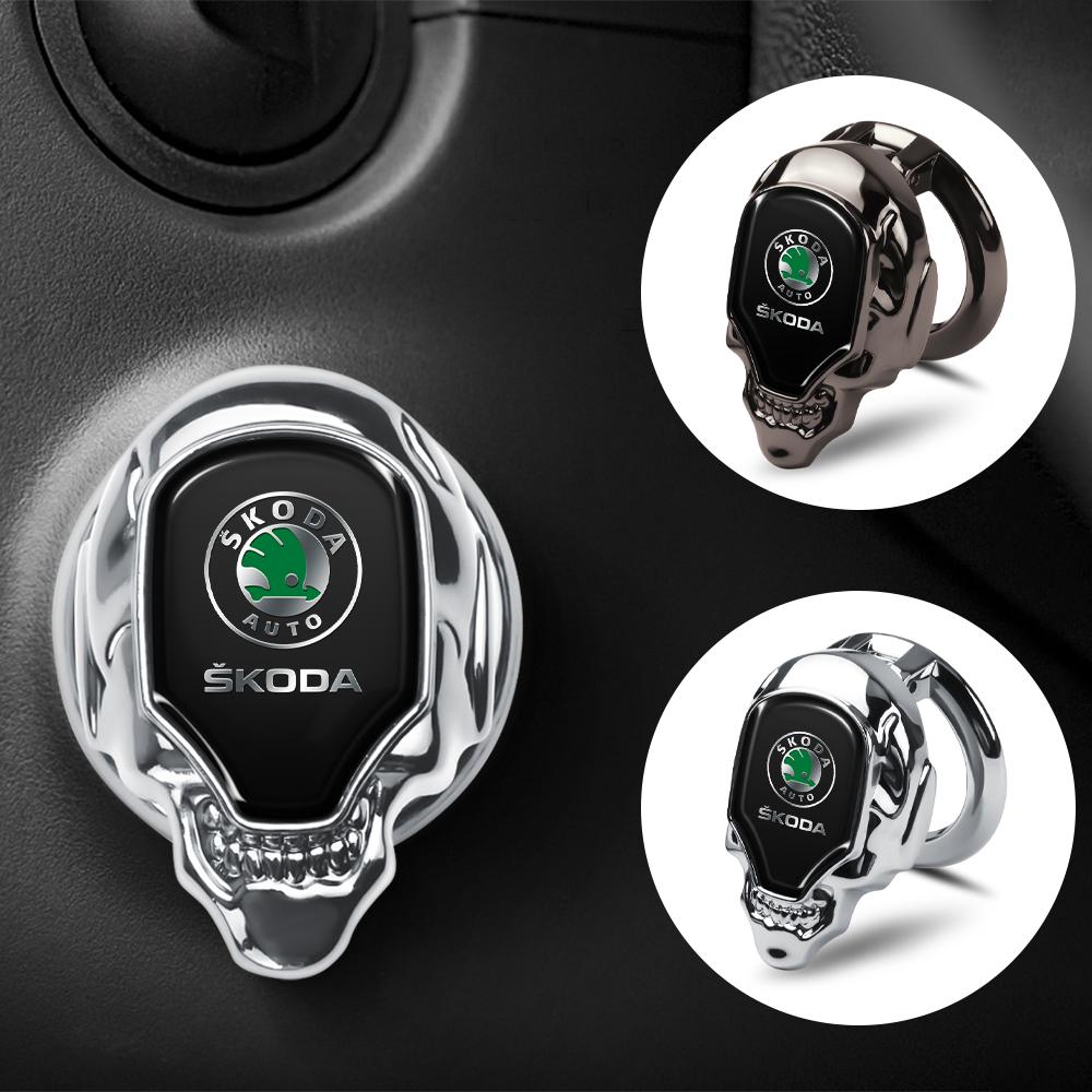 2026 Hot Car Engine Start Stop Button Protection Cover Sticker Car Accessories For Skoda Octavia A5 A7 Fabia Kamiq Vrs Superb Ra