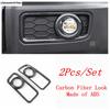 Capa Moldura Farol de Nevoeiro Dianteiro Traseiro Farol para Great Wall GWM WEY TANK 300 - 2025 Acessórios ABS Preto