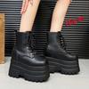 Fashion Cosplay Platform Boots Women's Chunky Sole Height Boots Waterproof Gothic Short Boots