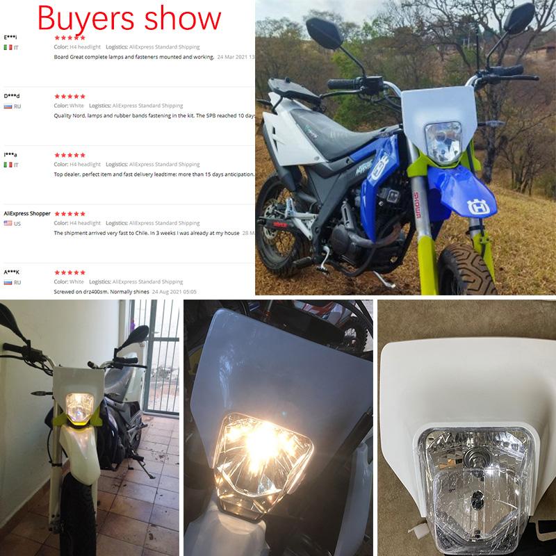 Motorcycle Headlight Headlamp Head Light Lamp For Husqvarna FC FE FX TX TC TE 125 250 300 350 450 501 TC25 FE250 FC250