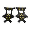 1pair 10 Spikes Ice Snow Grips Anti Slip Ice Traction Clts Walk Traction Clts for Shoes Boots Walking Hiking Climbing
