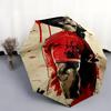 1 PC Automatic Folding Umbrella - CR7 Cristiano Ronaldo Pattern, Portable & Foldable Design with 8 Ribs, Christmas Birthday Gifts