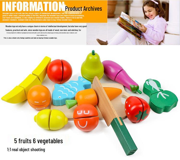 Wooden Bucket Vegetable and Fruit Cutter