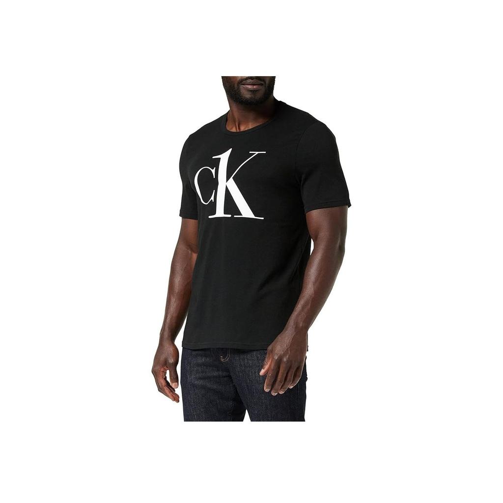 Calvin Klein Ss22 Letter Print Short Sleeve T-Shirt Men T-Shirts Black NM1903E3WXSSCN