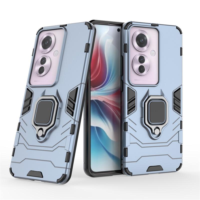 Applicable to OPPO F25Pro Black Panther mobile phone case F27Pro + all-inclusive F19 bracket F17 anti-drop F15 protective case