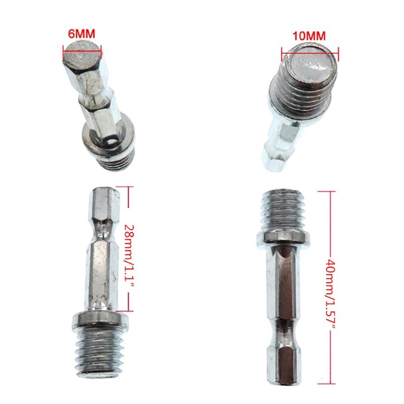 2Pcs/set Hexagonal Drill Adapter M10+M14 Wood Splitting Tool Electric Wrench Adapt Your Power Drill To High Torqued
