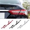 1Pc Car Styling 3D Adhesive Zinc Alloy Body Side Sticker Turbo Logo Auto Rear Trunk Emblem Badge Decal Accessories