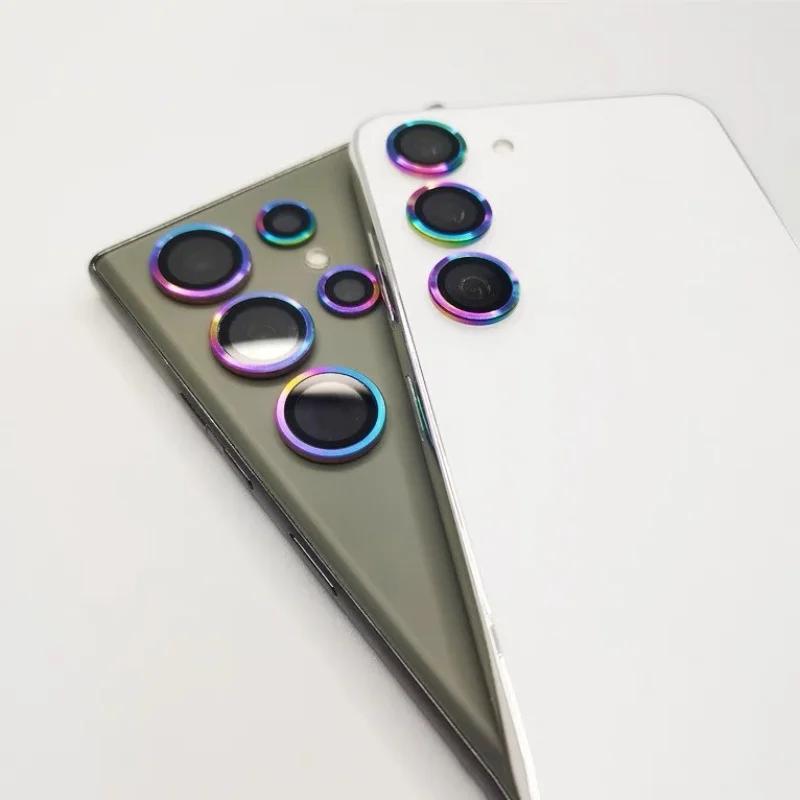 1Set HD Metal Camera Tempered Glass Cover for Samsung Galaxy S25 S24 Ultra Plus Anti-scratch Lens Ring Protect Film Accessorios