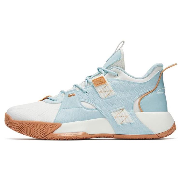 

Anta Speedy 2 Generations Cushioned Wear Resistant Breathable Coverage Mid Top Basketball Shoes Men s Light Steel Blue 44.5