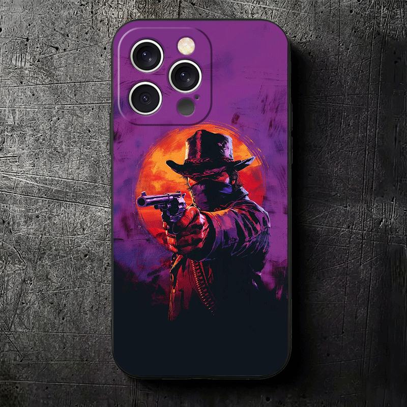 Red Dead R-Redemption Soft Phone Case for iPhone 16 16E 17 Air 15 Pro Max 14 Plus 13 Mini 11 12 7 Black Cover Back Shell