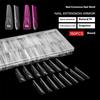 150 Clear Full Cover Duals Nail System Form UVS Gel Acrylic Nail Art Mold Artificial Nail Tips with Scale for Extension