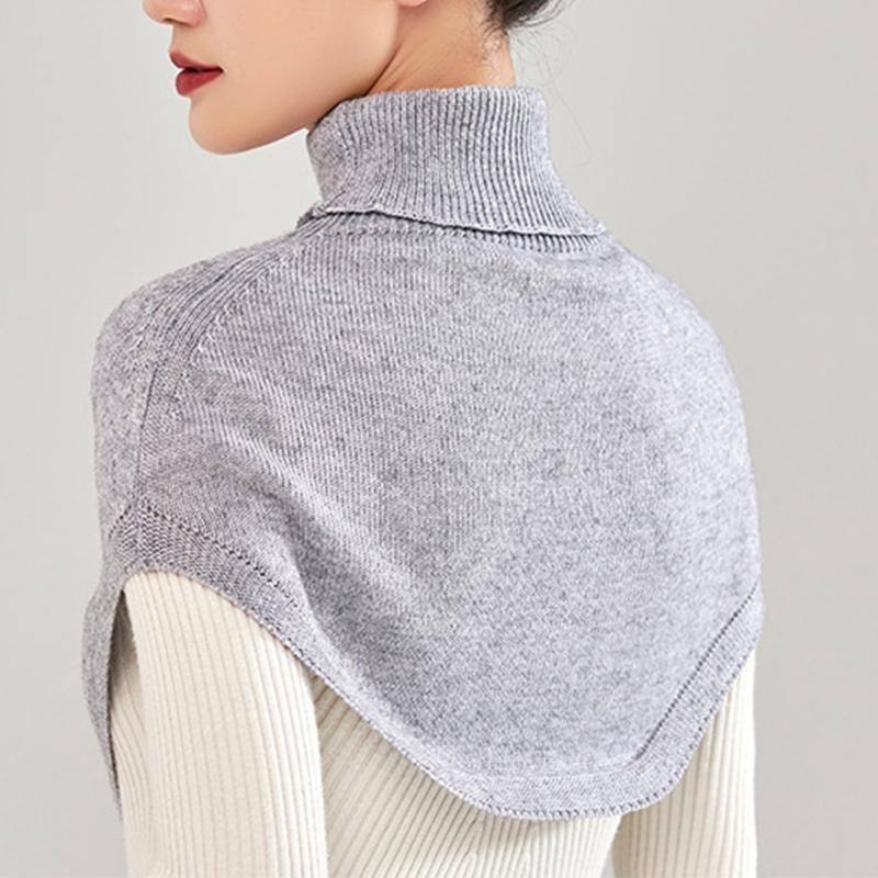 Scarf Shawl For Women Winter False Collar Scarfs for Women Neck Wrap Men Women Turtleneck Collar Scarf Knitted Elastic