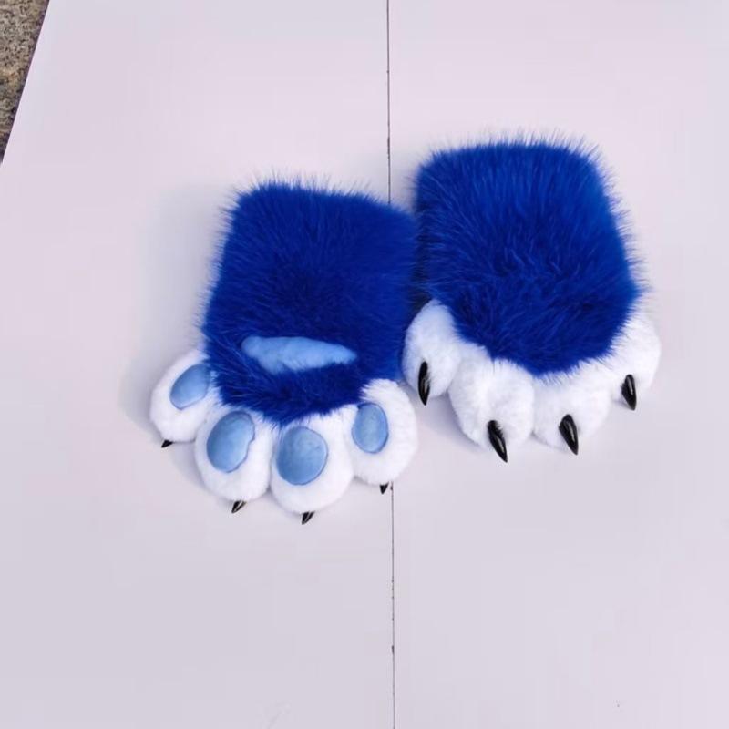 Animal claws, squeaking, furry claws with nails, gloves COS cat claws cute plush finished props